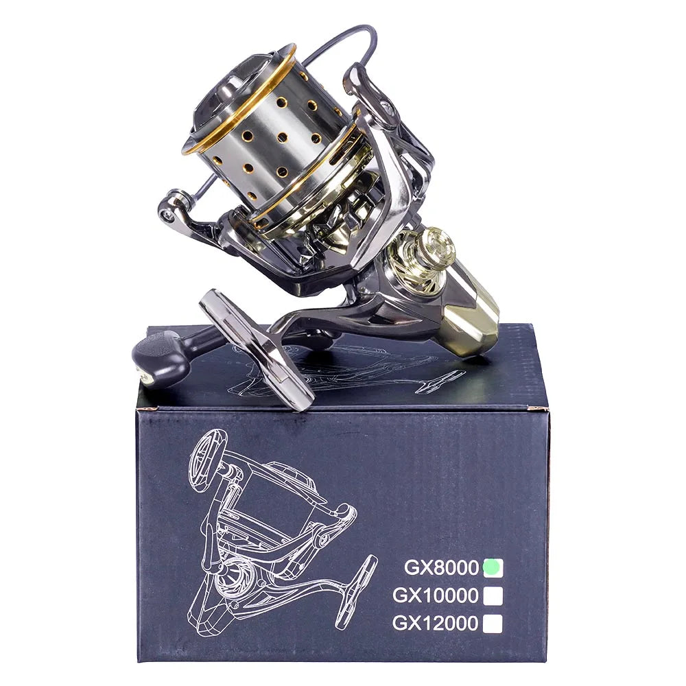 2022 Full Metal Fishing Reel Freshwater Spinning Coil Saltwater Carp 16+1BB Max Drag 25kg Peche De La Carpe Moulinet Peche